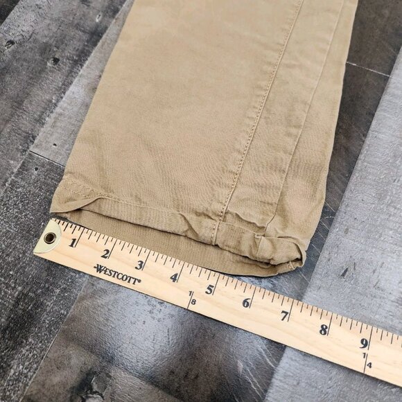 Mens Helix size 32x30 Slim Fit Rip Stop Outdoor Canvas Flat Front Pants - Picture 9 of 10